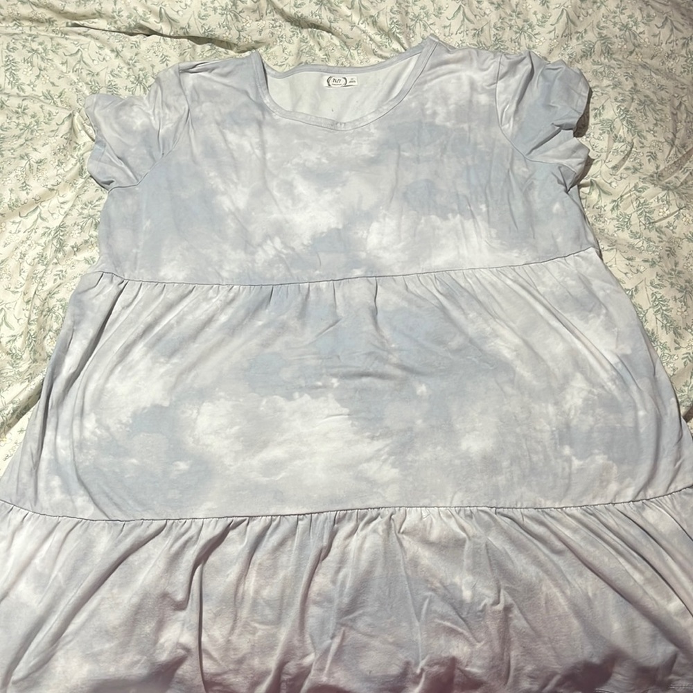 Plus size blue grey Maurice’s dress